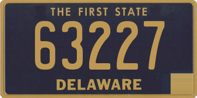 DE license plate 63227