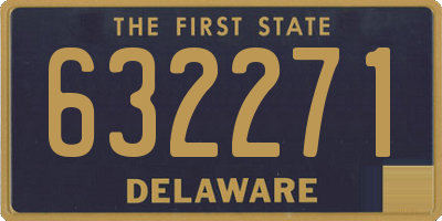 DE license plate 632271