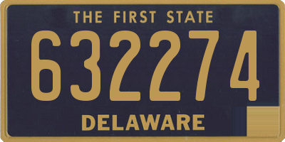 DE license plate 632274