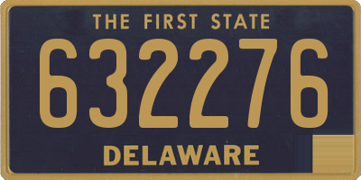 DE license plate 632276