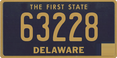DE license plate 63228