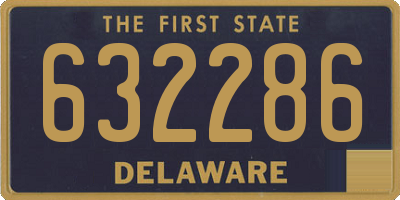DE license plate 632286