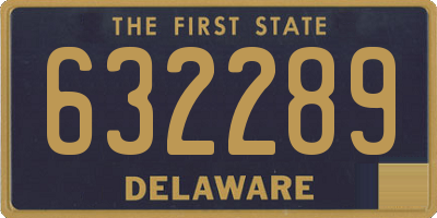 DE license plate 632289