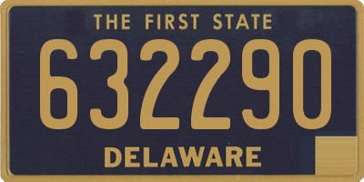 DE license plate 632290