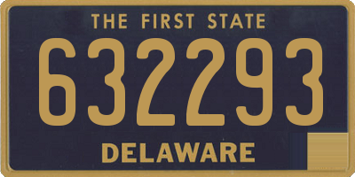 DE license plate 632293