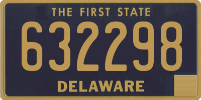 DE license plate 632298