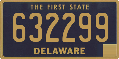 DE license plate 632299
