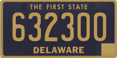 DE license plate 632300