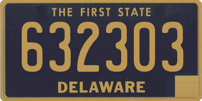 DE license plate 632303