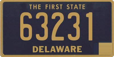 DE license plate 63231