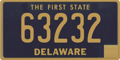 DE license plate 63232