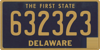 DE license plate 632323
