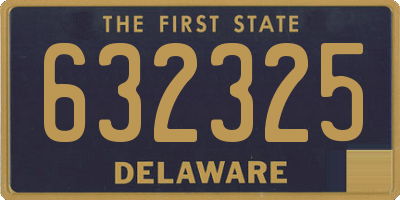 DE license plate 632325