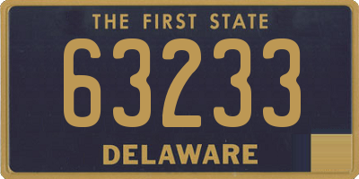 DE license plate 63233