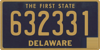 DE license plate 632331