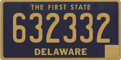 DE license plate 632332