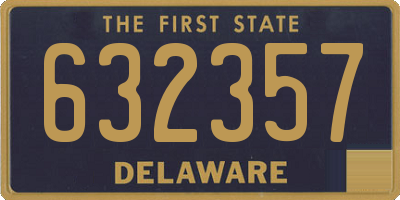 DE license plate 632357