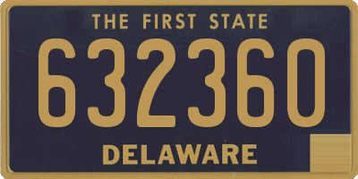 DE license plate 632360
