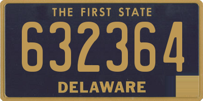 DE license plate 632364