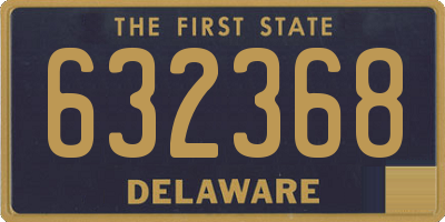 DE license plate 632368