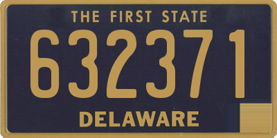 DE license plate 632371