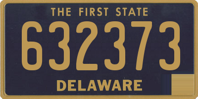 DE license plate 632373