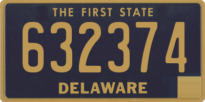 DE license plate 632374