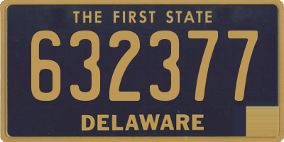 DE license plate 632377