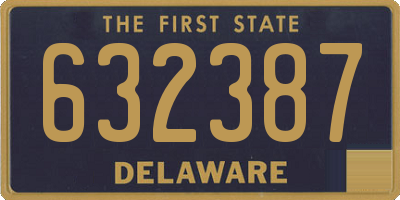 DE license plate 632387