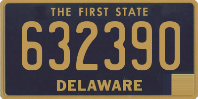 DE license plate 632390