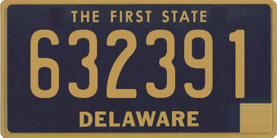 DE license plate 632391