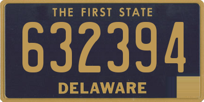 DE license plate 632394