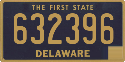 DE license plate 632396