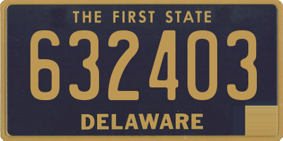 DE license plate 632403