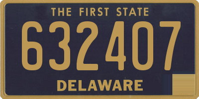 DE license plate 632407
