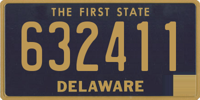 DE license plate 632411