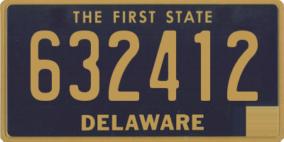 DE license plate 632412