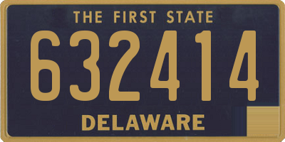 DE license plate 632414