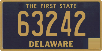 DE license plate 63242