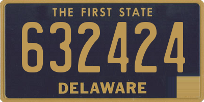 DE license plate 632424
