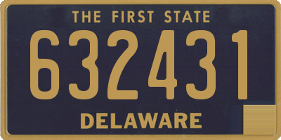 DE license plate 632431