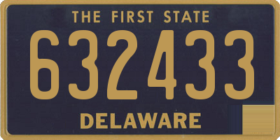 DE license plate 632433