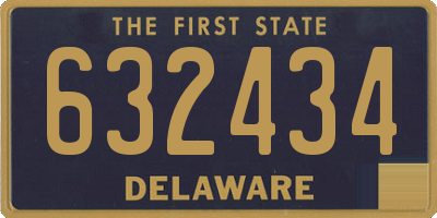 DE license plate 632434