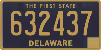 DE license plate 632437