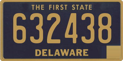 DE license plate 632438