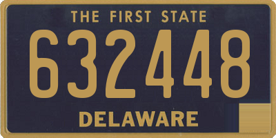 DE license plate 632448