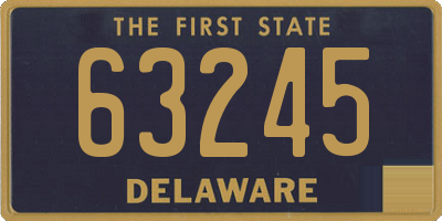 DE license plate 63245