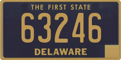 DE license plate 63246