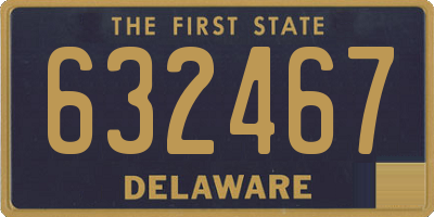 DE license plate 632467