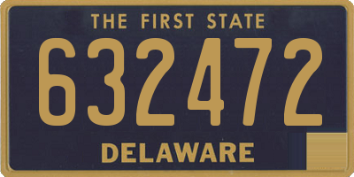 DE license plate 632472